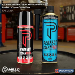 Kit Limpeza de Motor Koube Perfect Clean Moto e Flex - Carburado, Injetado e Veículos Flex