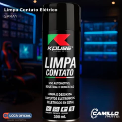 Limpa Contato Koube 300ml - Previne Mau Contato e Limpeza de Componentes