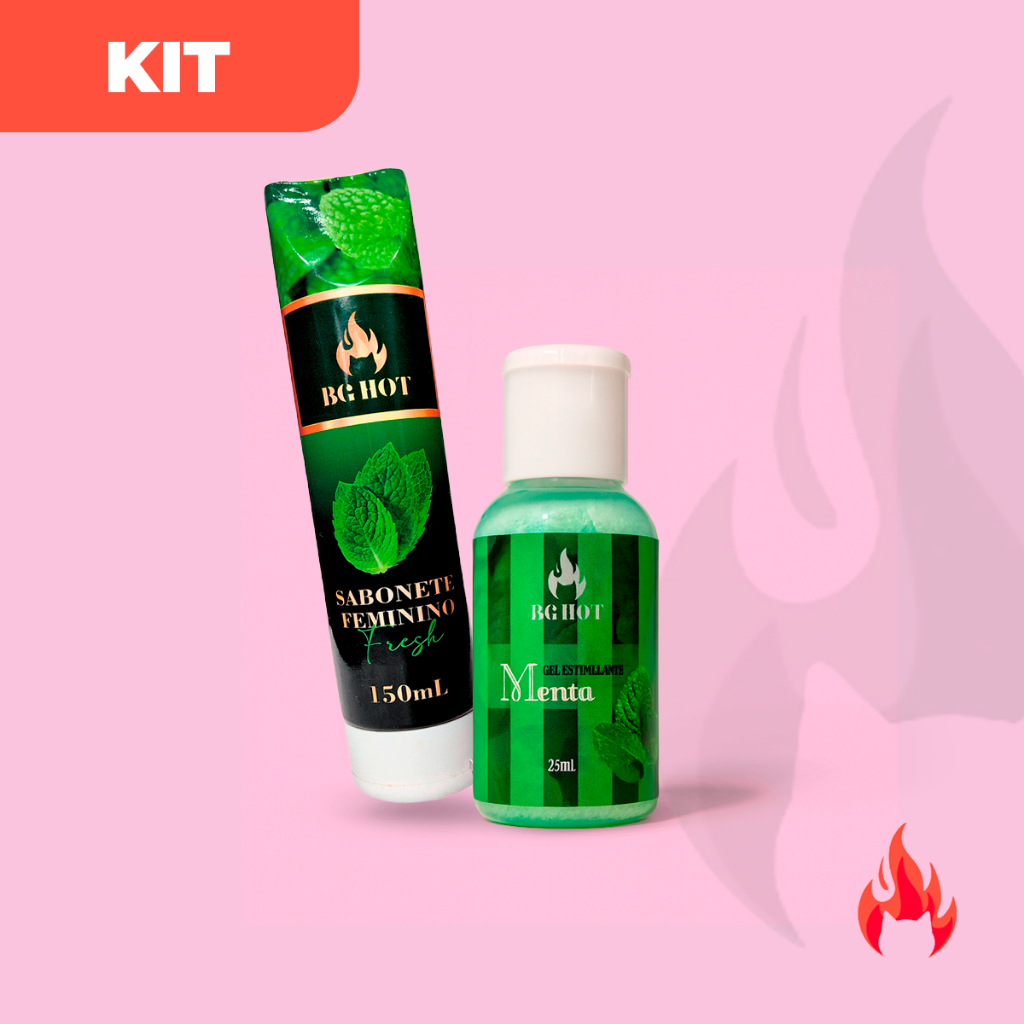 Sabonete Feminino Menta Refrescante + Gel Estimulante Menta