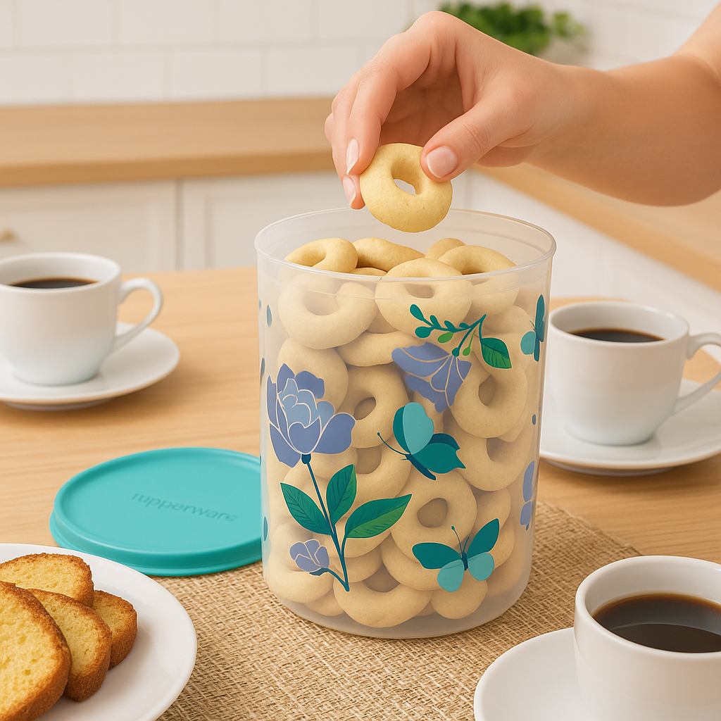 Tupperware Super Instantânea Slim 1,3L Vedação Hermética Borboleta