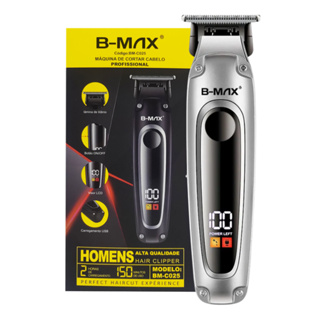 Cortador De Cabelo Barba Aparador De Pelos Profissional Sem Fio Bmax Recarregável em Oferta na Shopee