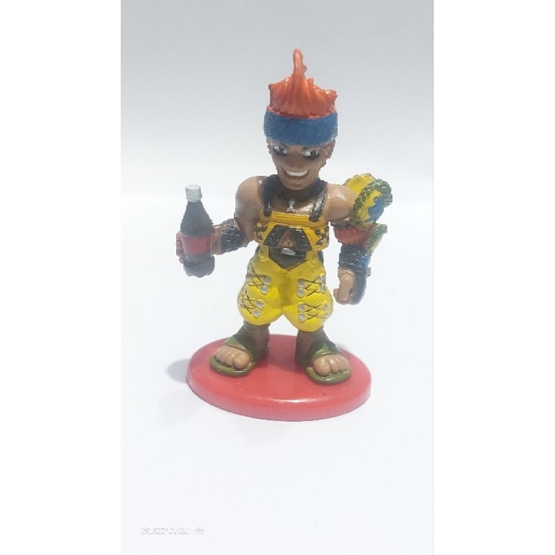 boneco miniatura Boneco Wakka FINAL FANTASY X FF QUADRADO ENIX japonês vintage 1997 Coca-Cola #7