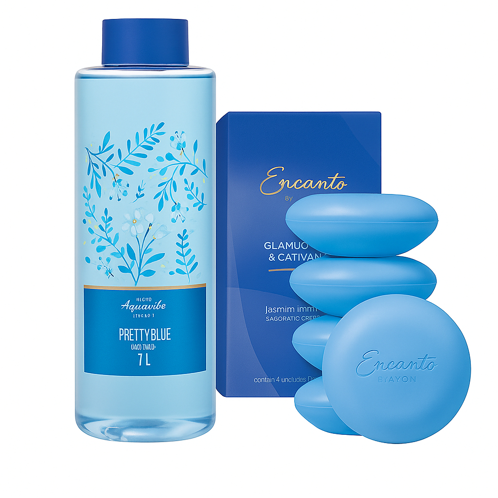 Kit Aquavibe Pretty Blue + Sabonete Jasmim Imperial