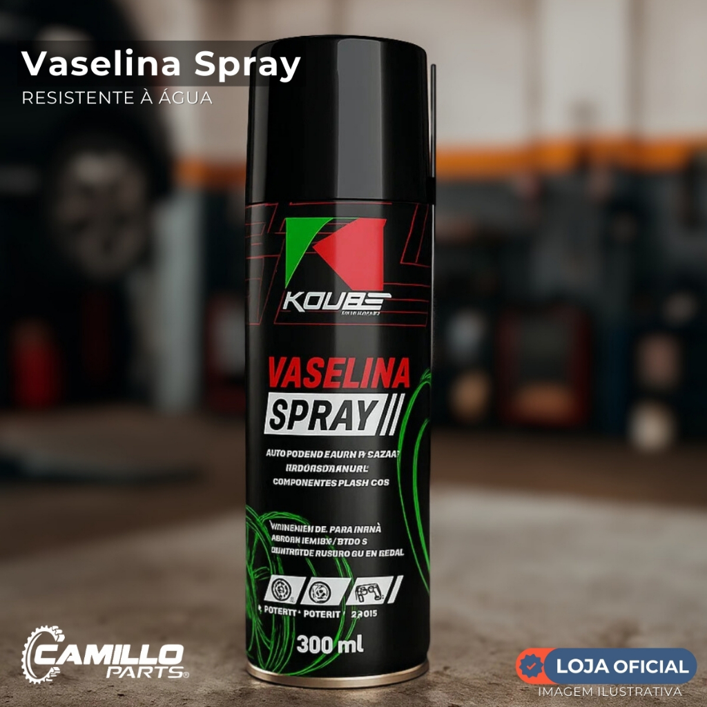 Vaselina Industrial Spray 300ml Koube - O’rings, Buchas e Componentes em Oferta na Shopee
