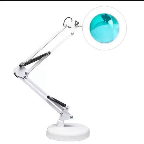 Luminária Lupa Articulada Led Ring Light com Aumento 8x + Garra Escritório