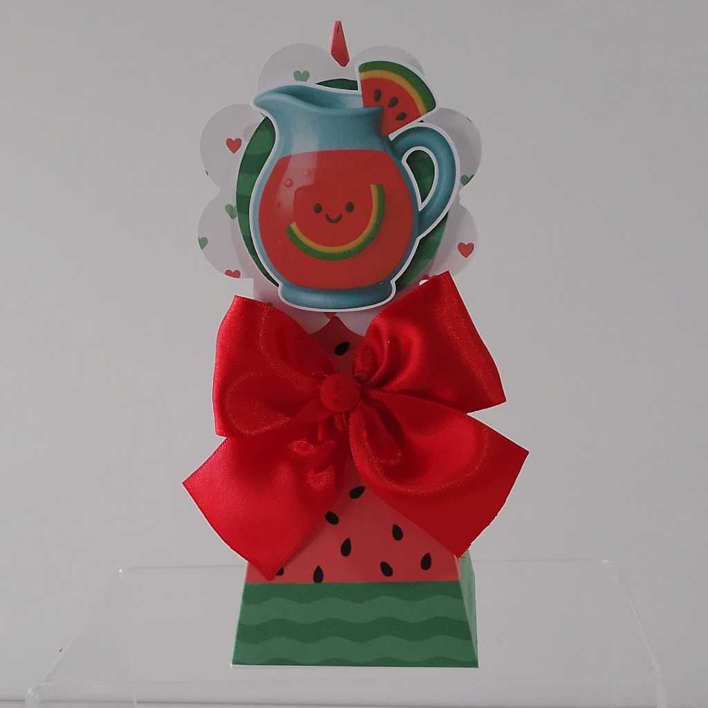 Caixa Pirâmide Festa da melancia Semi-montada-Caixa personalizada-Lembrancinha personalizada-Lembrancinha de aniversário