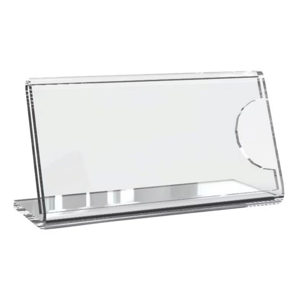 Kit 10 Display Acrílico Porta Preço 5x3cm Etiqueta Expositor Buffet Vitrine