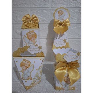 KIT CAIXAS PERSONALIZADAS BATIZADO/ CAIXINHAS SIMPLES/SEM APLIQUES/QUALQUER TEMA