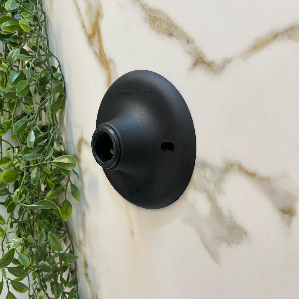 Luminária Plafon  Bocal para Lâmpada Economic Preto