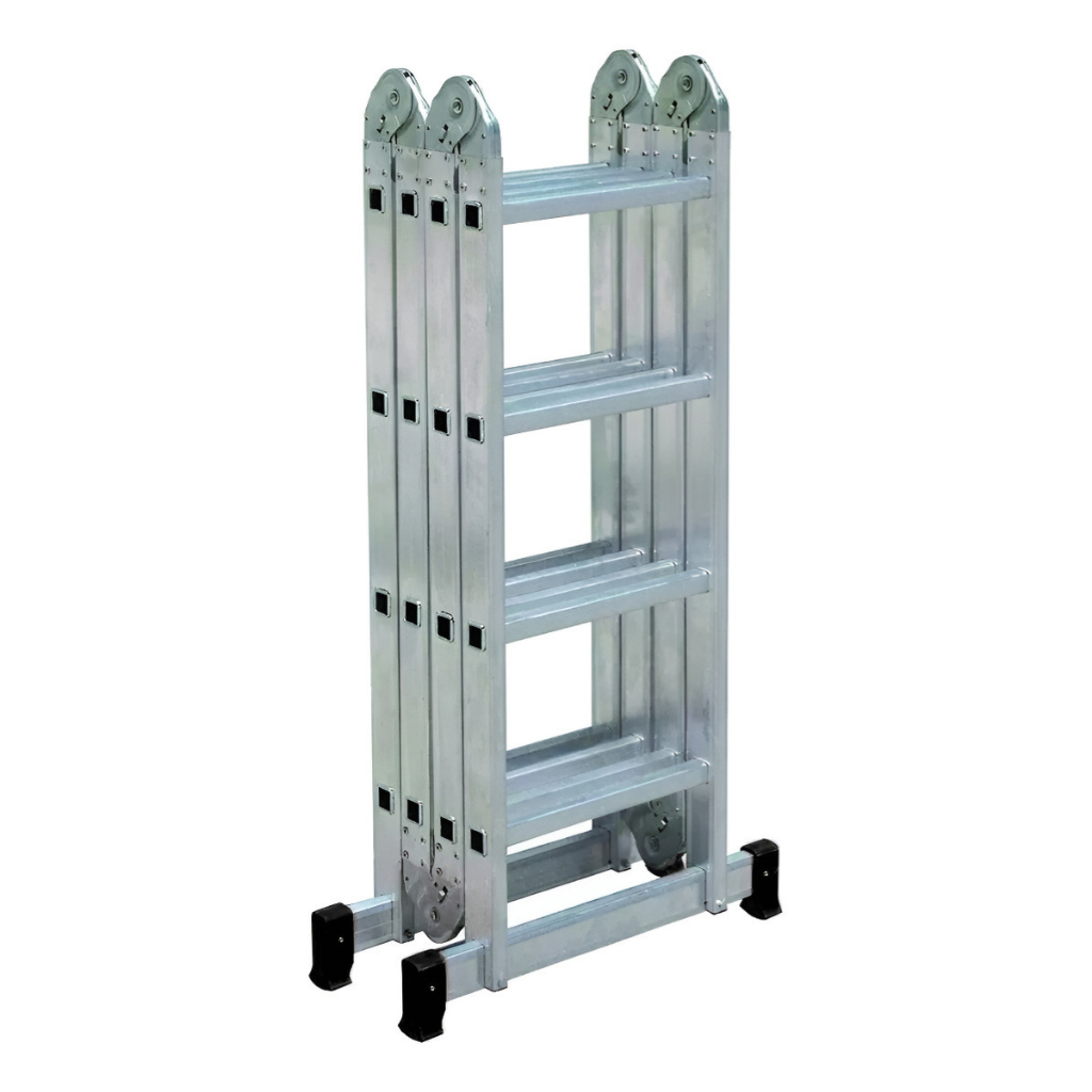 Escada Articulada Multifuncional 16 degraus 4x4 - Alumínio Multiuso 4,10 Metros