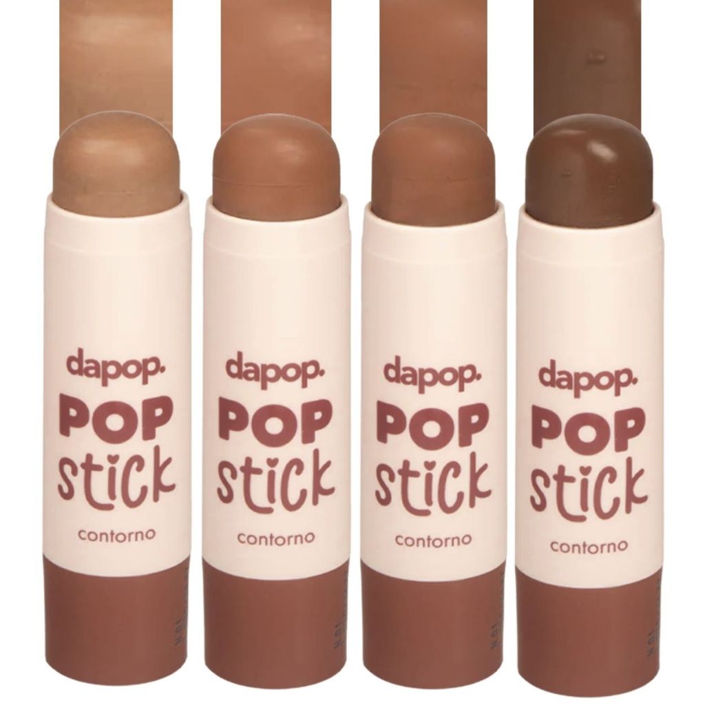 Contorno em Bastão Pop Stick Dapop Cremoso Matte Textura Suave e Acabamento Natural para Maquiagem em Oferta na Shopee