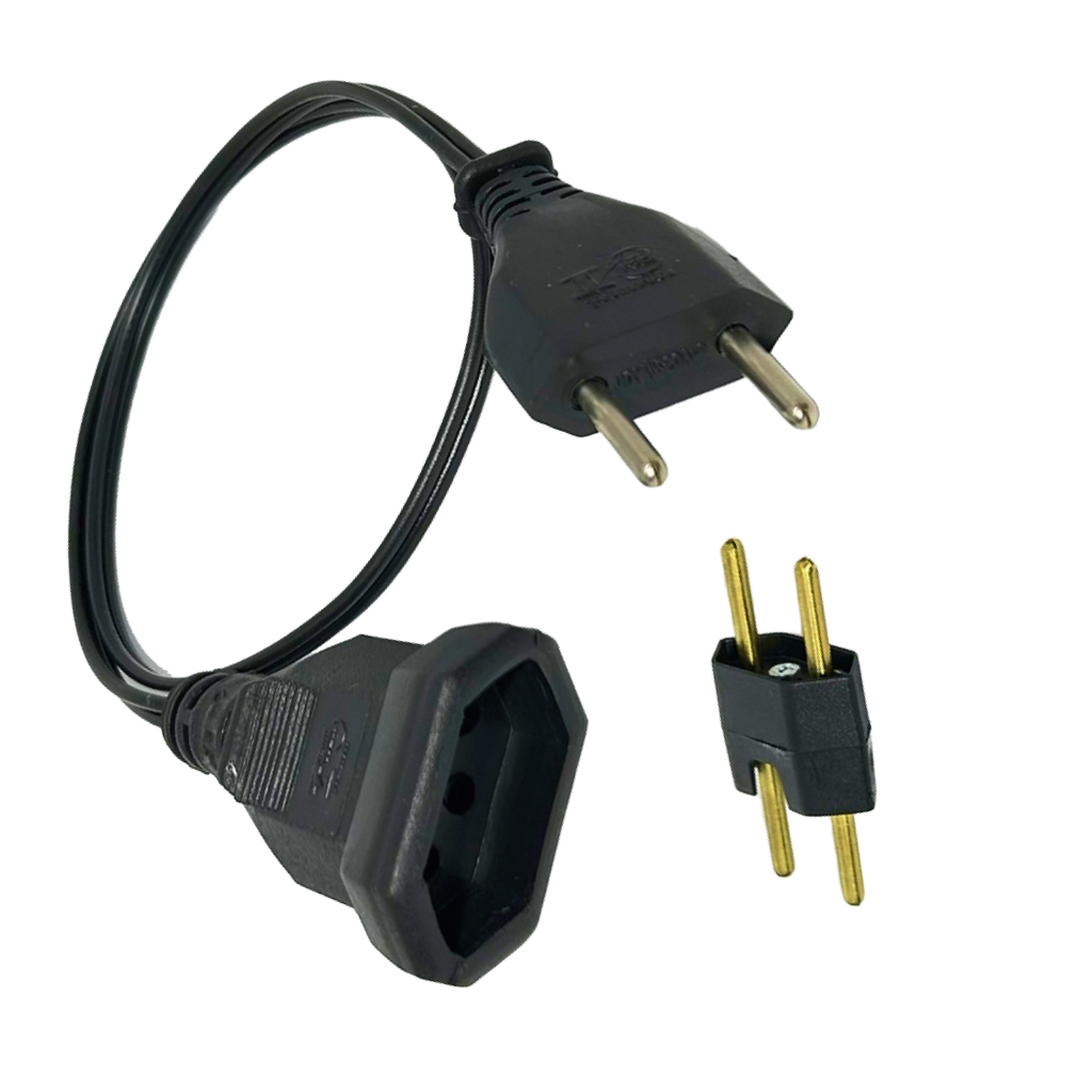 Detalhes do Cabo De Energia P/Autotransformador 10A Bipolar Conector H