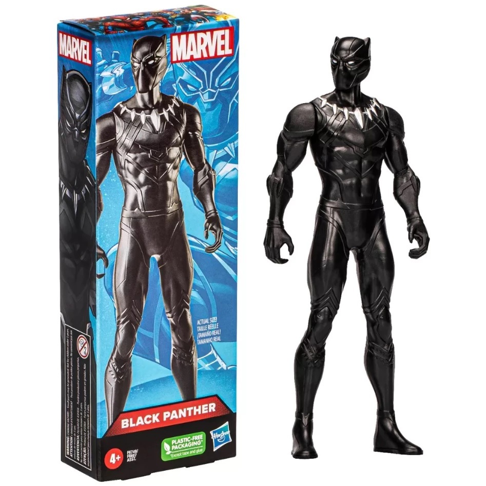 Boneco Pantera Negra Black Panther Marvel Avengers 20cm Hasbro