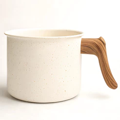 Leiteira Fervedor Caneco Antiaderente Cerâmica Fogão Indução Canecão 14cm 1,5L