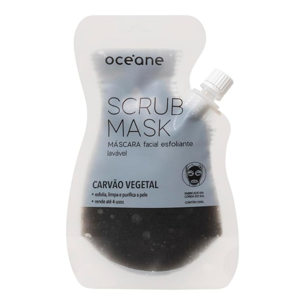 Máscara Facial Océane Esfoliante de Carvão Vegetal Scrub Mask 35ml