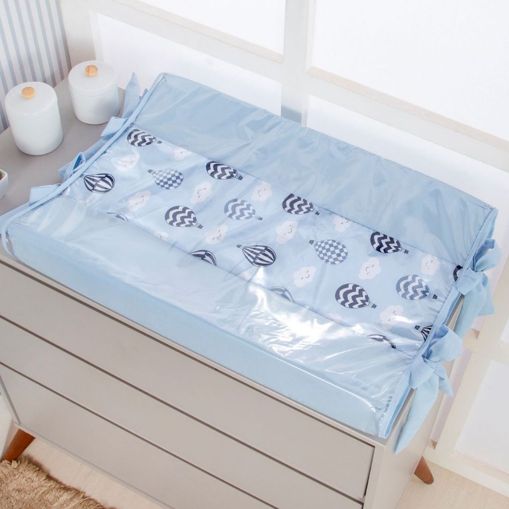 Trocador Americano Anatômico Plastificado De Cômoda Enxoval Bebe Menino