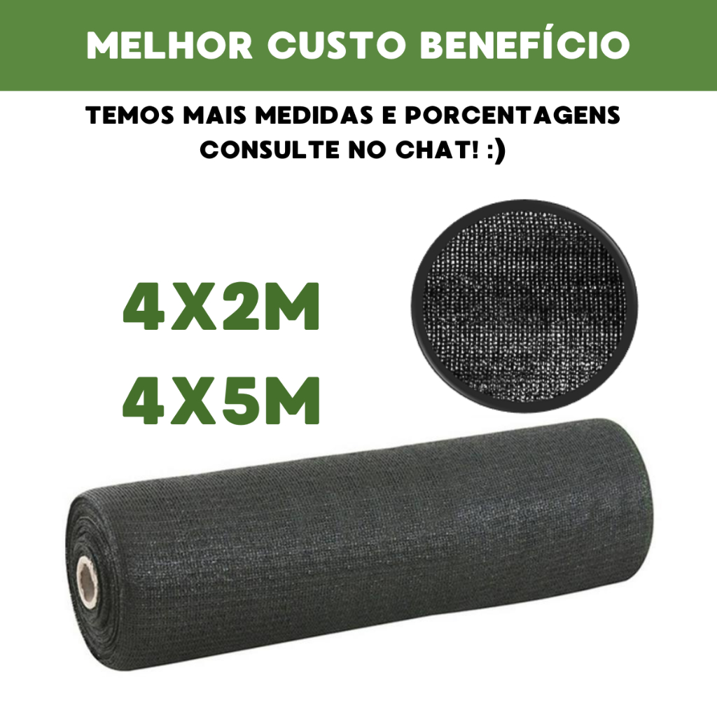 Sombrite 50% tela sombreamento para horta jardim orquidario viveiro estufa em Oferta na Shopee