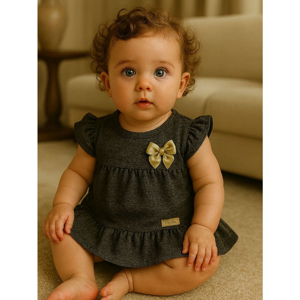 Vestido de Bebê Larissa Manuela em Oferta na Shopee