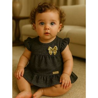 Vestido de Bebê Larissa Manuela em Oferta na Shopee