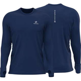 camiseta poliamida proteção solar 50+ uv com luva basica mar negro qualidade