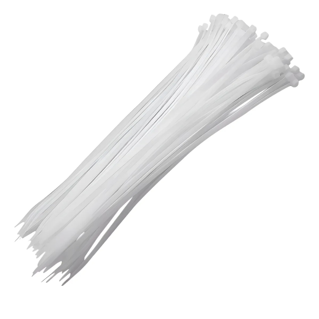Kit 100 Abraçadeira Nylon Enforca Gato 7,60mm X 300mm Grossa Cor branca em Oferta na Shopee