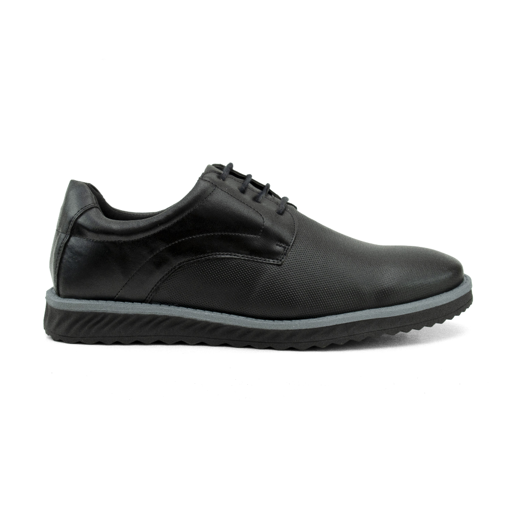 Sapato Masculino Black Casual Oxford Social Elegante Esporte