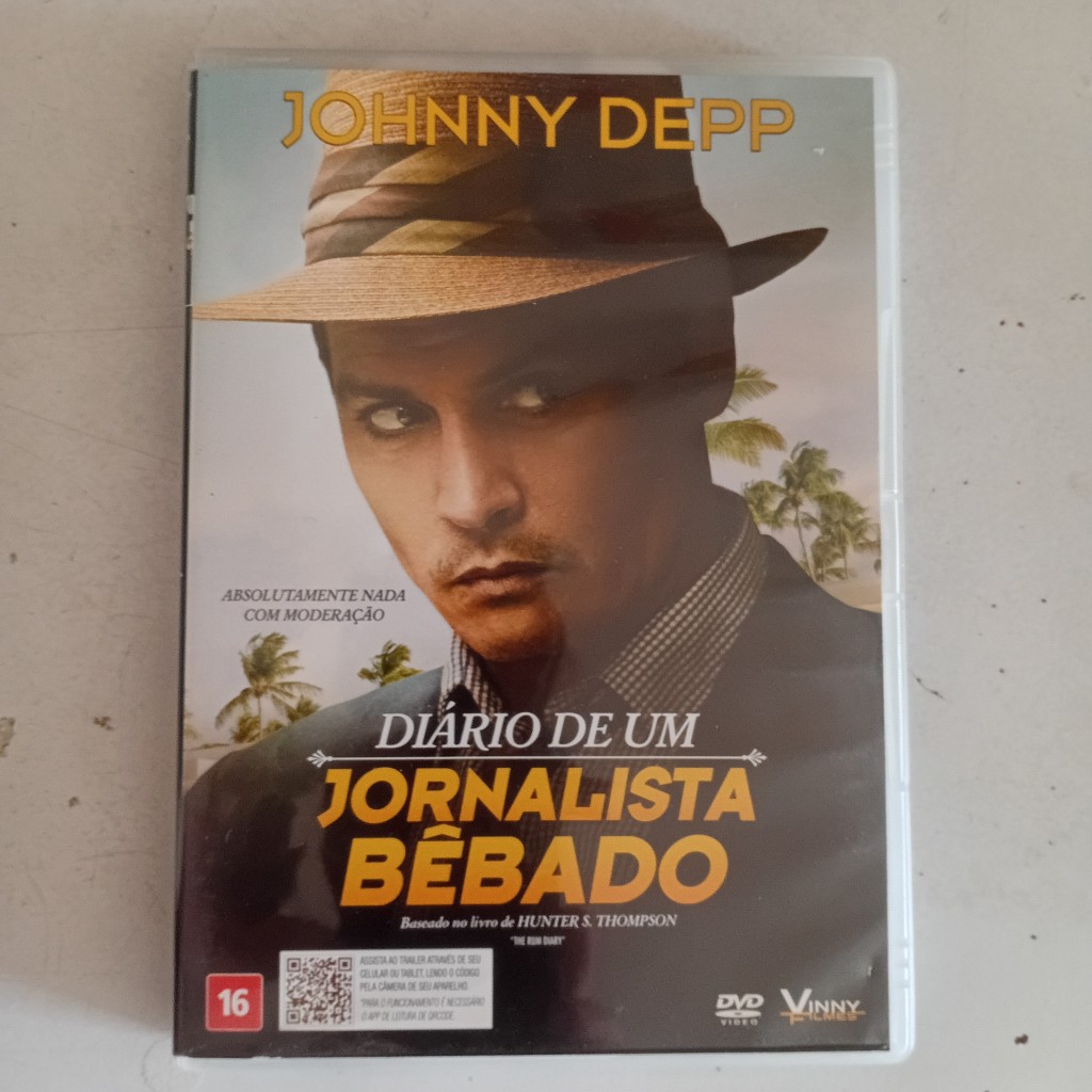 DVD Diário De Um Jornalista Bêbado - Johnny Depp - Hunter S. Thompson