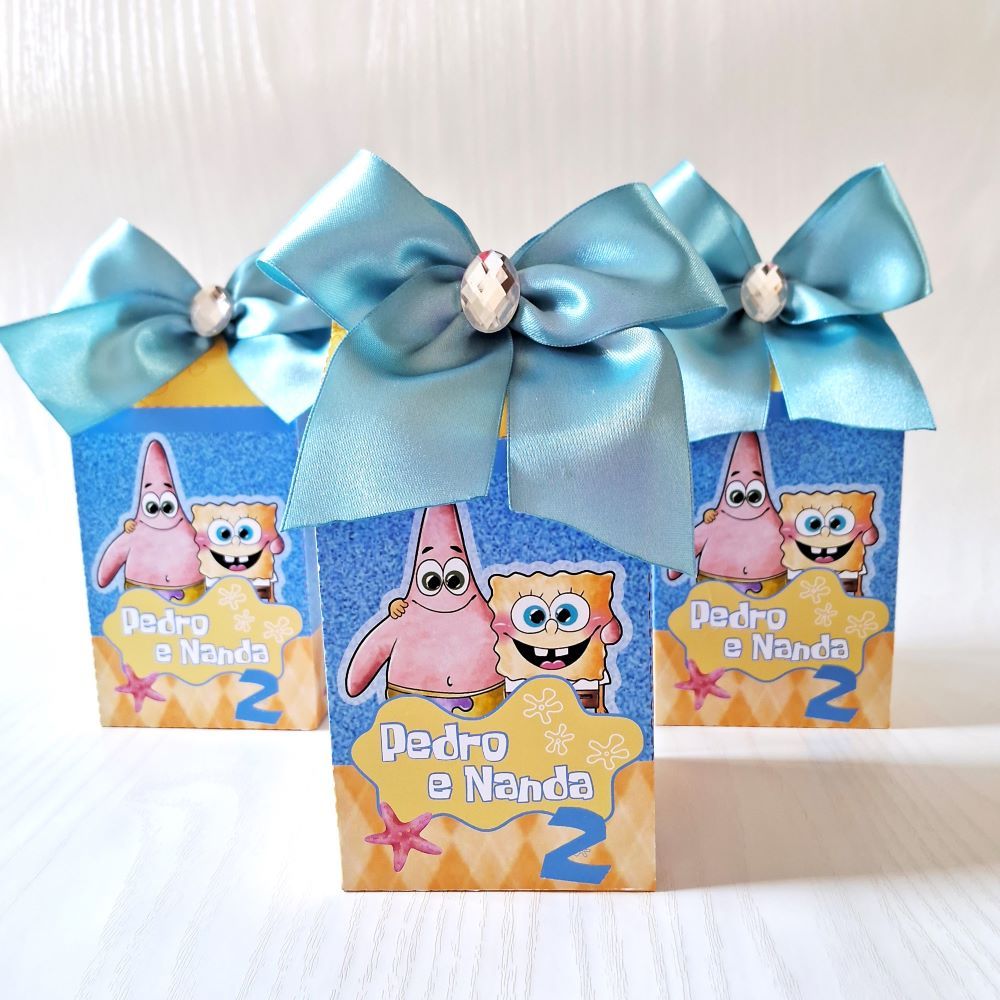 Caixa Milk Personalizada Bob Esponja| Lembrancinha de Festa | Aniversário
