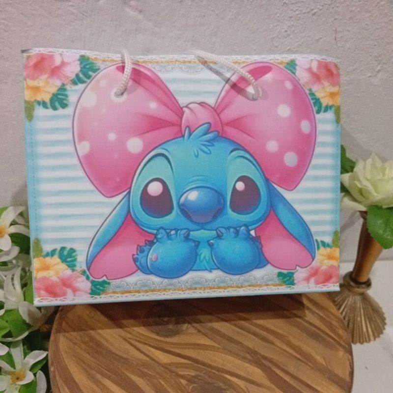 Sacolinha  G LILO STICH Personalizada  Sacolinha Surpresas Lembrancinha para Festa Aniversário Mimos  PEGUE E MONTE