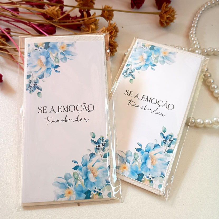 Lágrimas de Alegria para Casamento – Kit com Lenço e Tag Floral – PRONTA ENTREGA — imagem 2 de 2