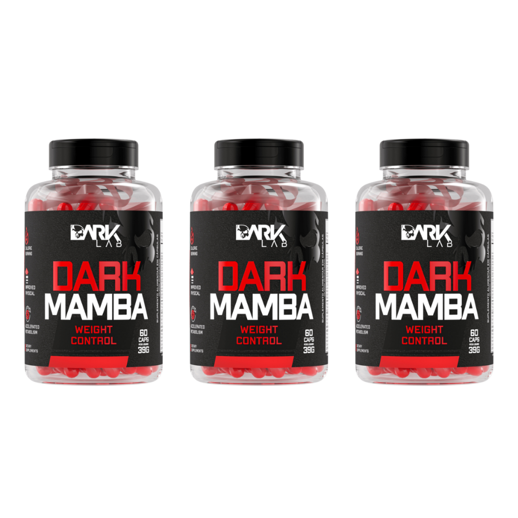 Kit 3xTermogenico Dark Mamba 60 Capsulas - Dark Lab