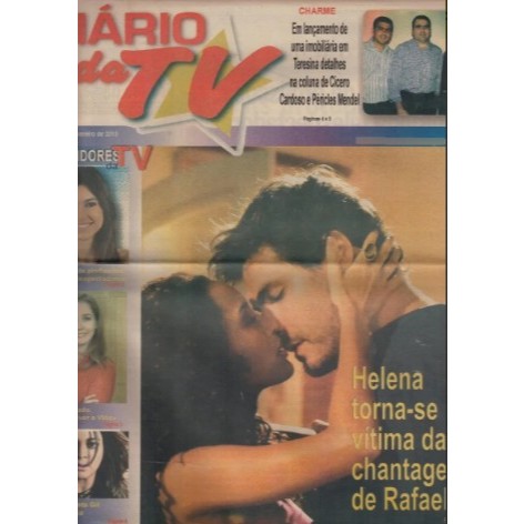JORNAL DIÁRIO DA TV, DE 07/02/2010, COM TAÍS ARAÚJO, THIAGO LACERDA NA CAPA.