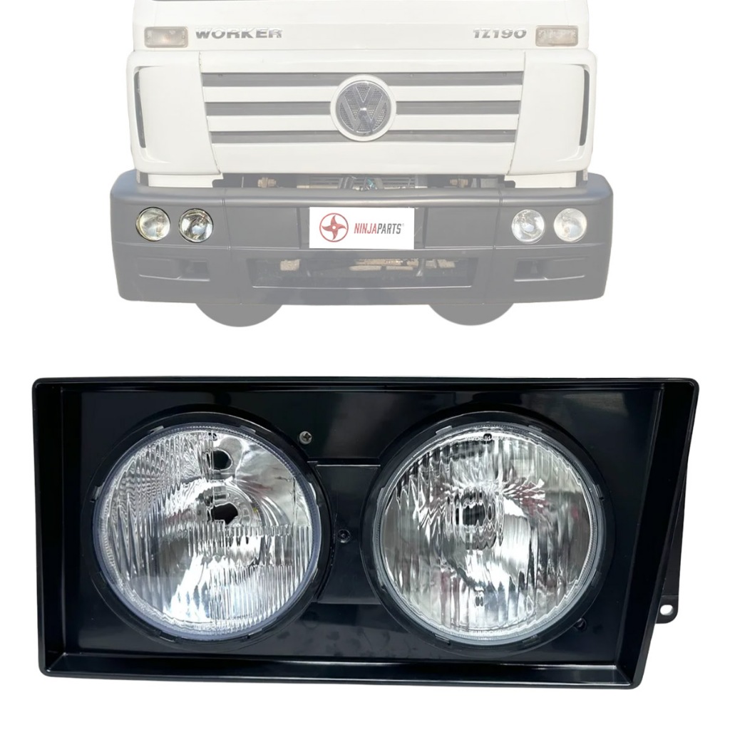 Farol H1 Duplo VW Worker 2003 a 2019 Para Caminhão Compatível 15180 13180 17180 24220 17250 17220