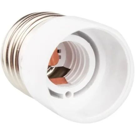 Adaptador Soquete Bocal E27 Para E14  Adaptador Soquete Bocal E27 Para E14