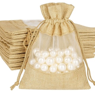 Kit Com 10 Unidades Saco da Juta Transparente na Frente Tamanho 10x15. Entregar Rápida. em Oferta na Shopee