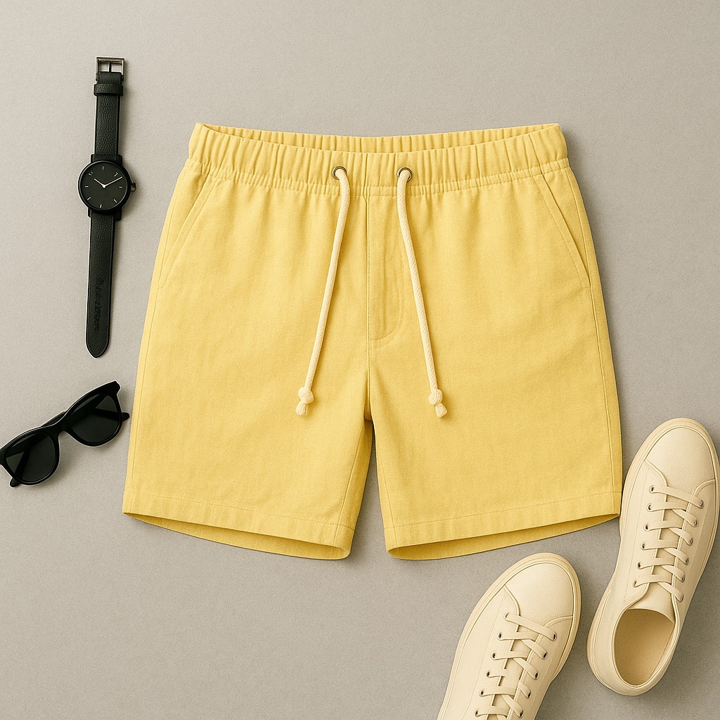 Bermuda LINHO PREMIUM Masculino Short Mauricinho Praia Verão Estiloso Confortável