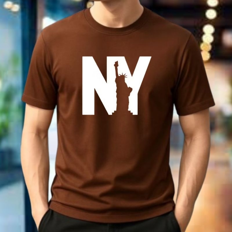 blusa moda masculina estilosa confortável 100% algodao N Y streetwear  passeio lazer festa cinema shopping presente