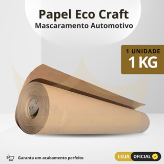 Papel Semi Kraft Pardo Automotivo Mascaramento Pintura Funilaria Bobina 45cm Resistente Econômico em Oferta na Shopee