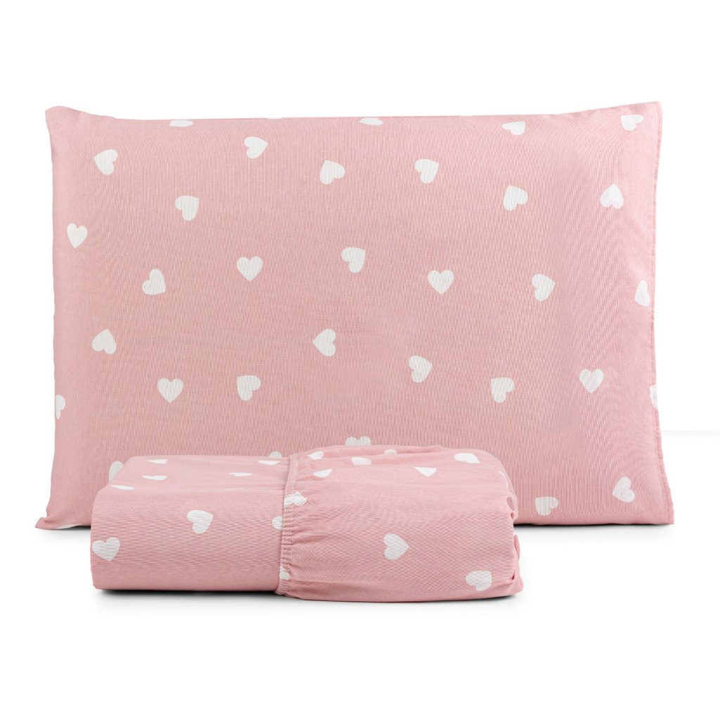 Jogo de Lençol Solteiro 2 Peças 180 Fios Algodão Estampado em Oferta na Shopee