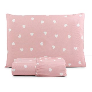 Jogo de Lençol Solteiro 2 Peças 180 Fios Algodão Estampado em Oferta na Shopee