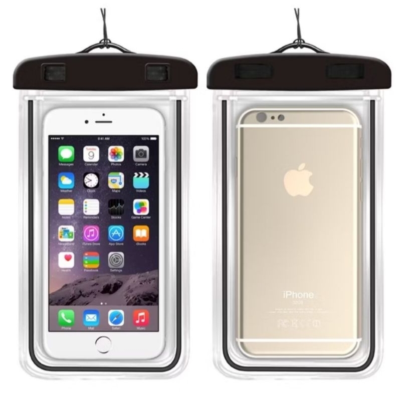 Capa Capinha Bolsa Para Celular à Prova D`água Impermeável Universal Com Cordinha Para Pendurar no Pescoço KIT 2/4