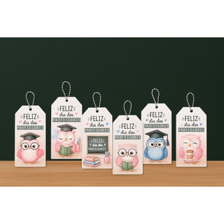 Tag Para o Dia dos Professores kit c/40unid. / Tag Dia dos Professores / Tags Personalizadas / Dia dos Professores
