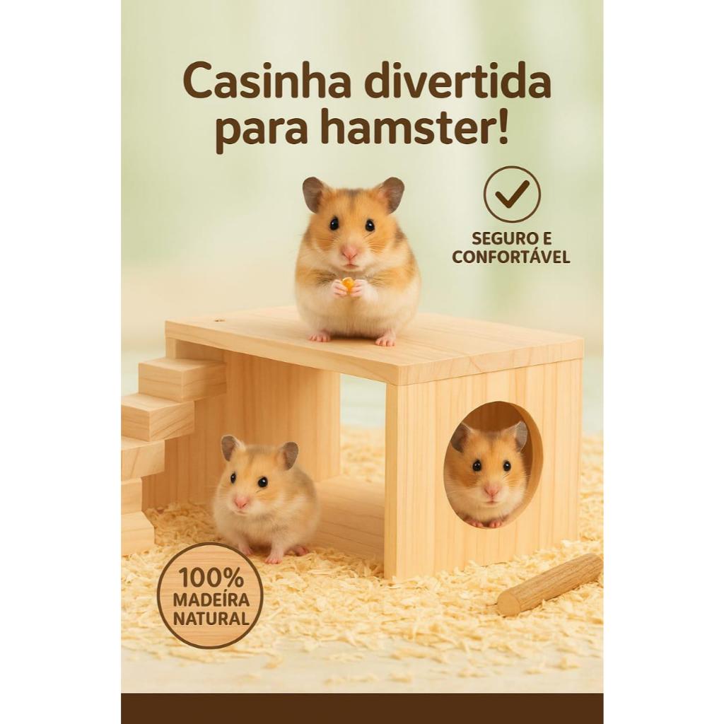Acessório para terrário e gaiola com escada caracol para hamster ,gerbils, ratos , e  pequenos animais madeira pinus .
