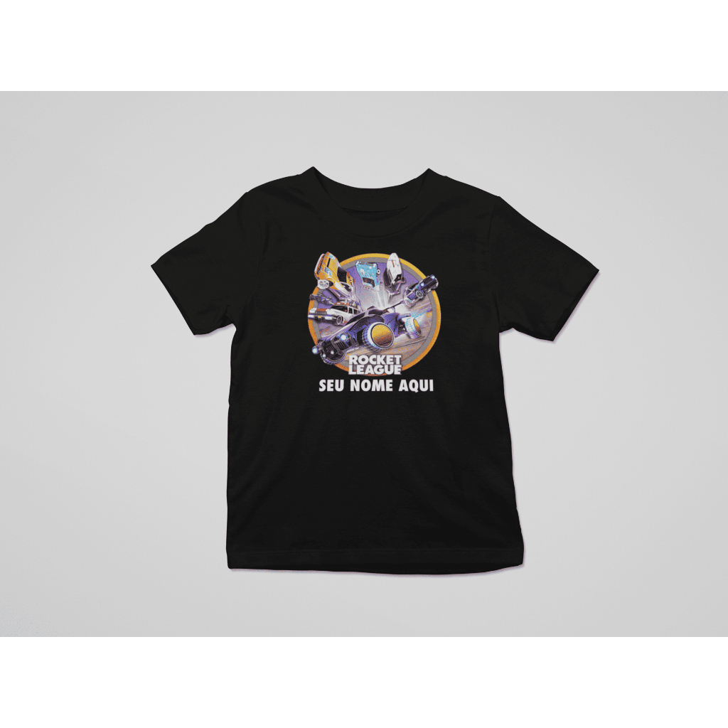 Camiseta infantil do Game Rocket, Camiseta Personalizada com o nome, (Camisa Personalizada)