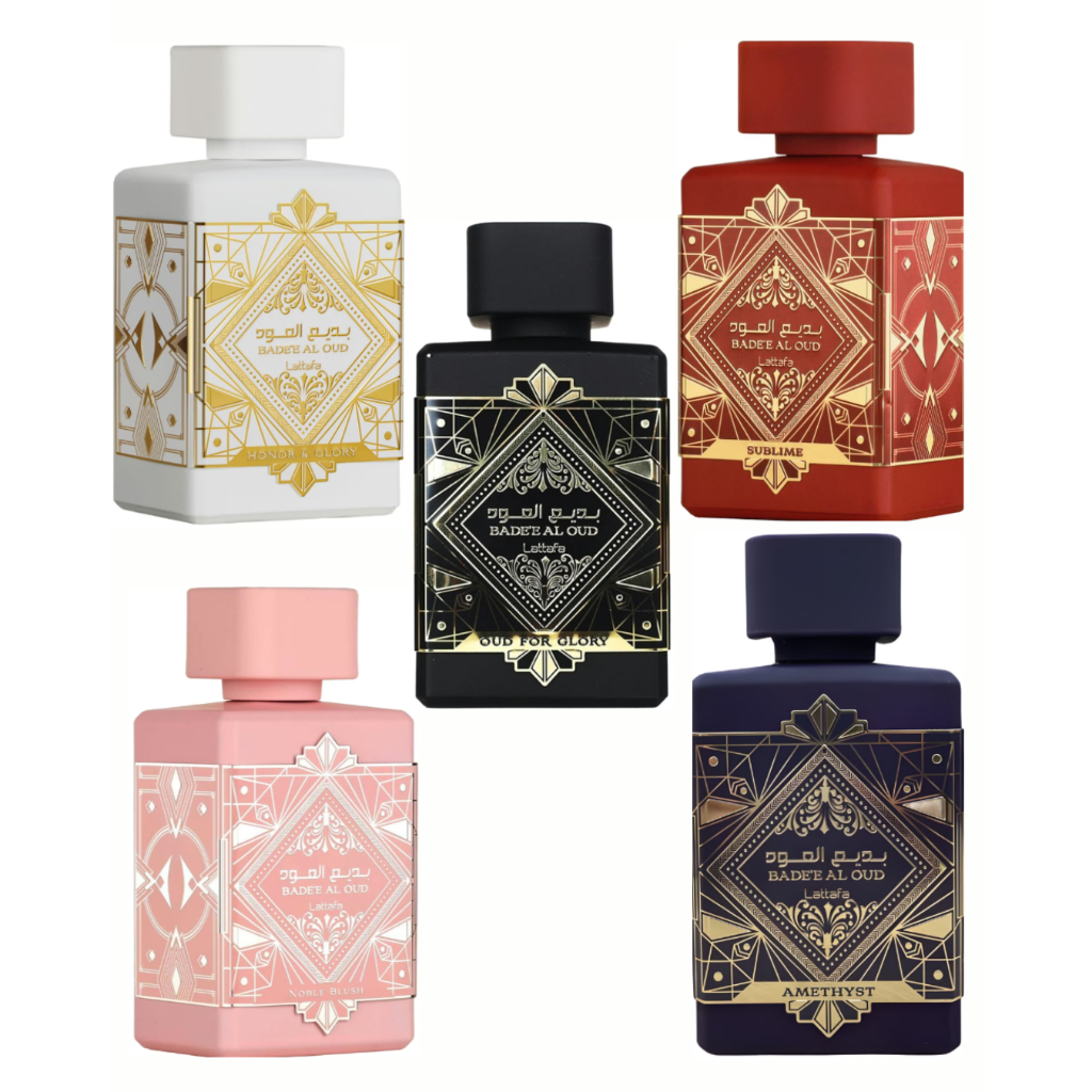 Perfume Árabe Bade’e Al Oud Lattafa I amethyst,honor e glory,noble blush,sublime,oud for glory I Original