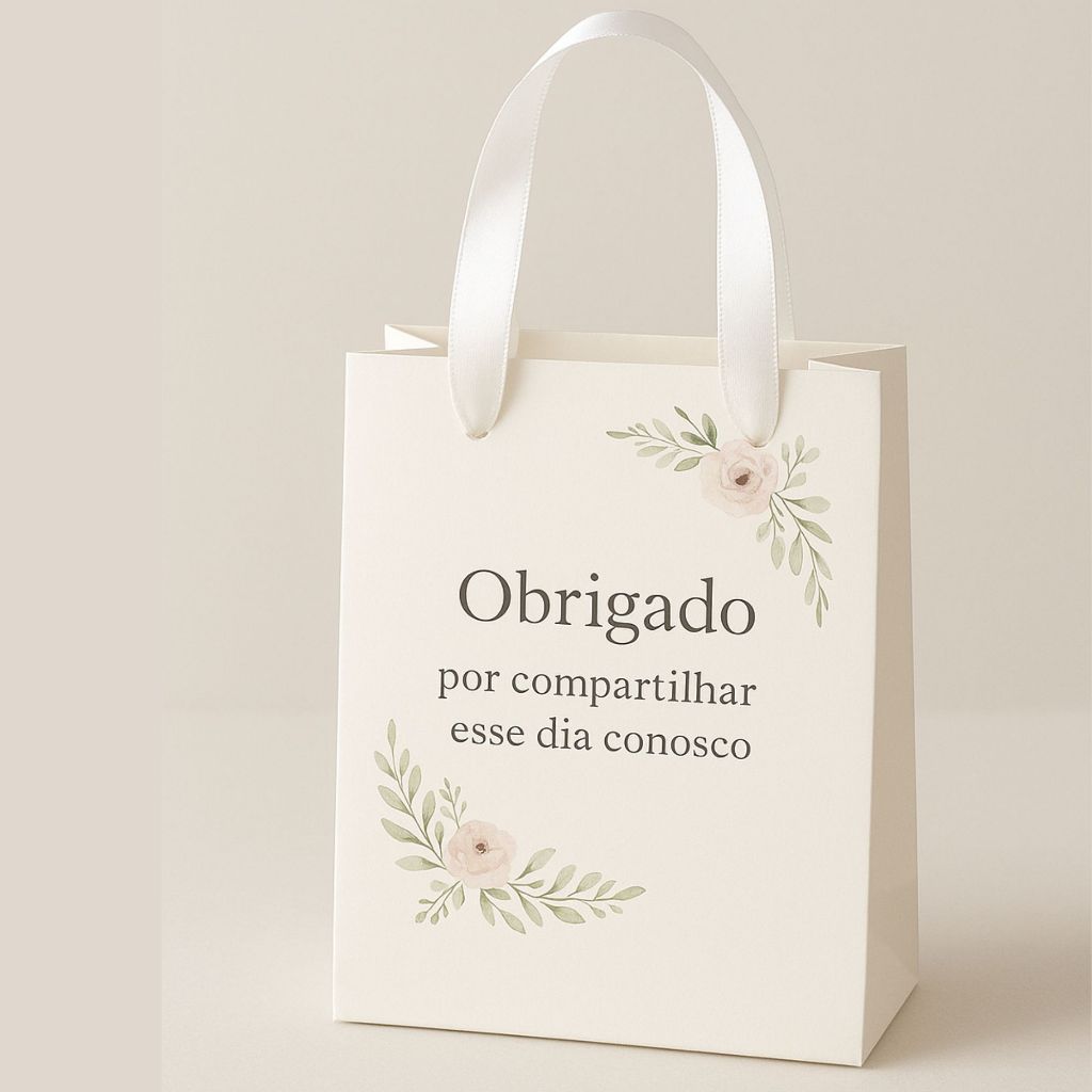 Sacolinhas  Personalizadas – Lembrancinhas Fofas - ANIVERSÁRIO - CASAMENTO - BATIZADO - 10X15