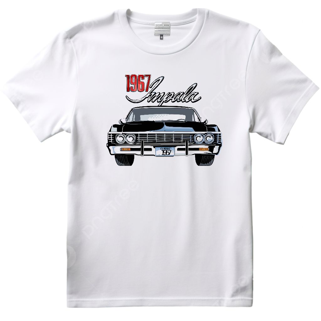 camiseta chev impala 67 supernatural dean samy sobrenatural