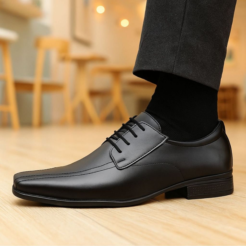 Sapato Masculino Social Preto Cadarço Premium