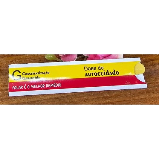 Porta Lixa Setembro Amarelo Personalizado • Conscientização • Falar é o Melhor Remédio