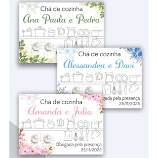 20/30/50/100 Tag com brinco Chá de Cozinha/Panela, Tag personalizada, Lembrancinha Aniversário, Varios Modelos em Oferta na Shopee
